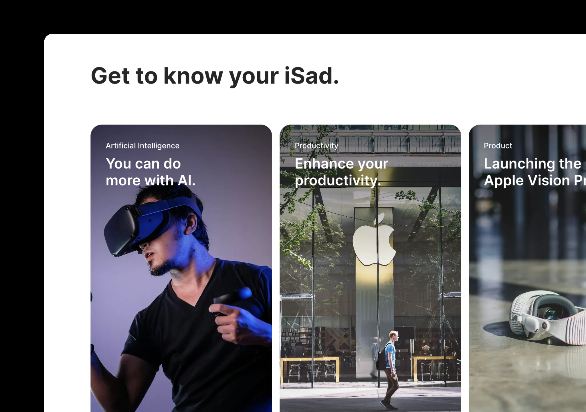 Apple 卡片轮播