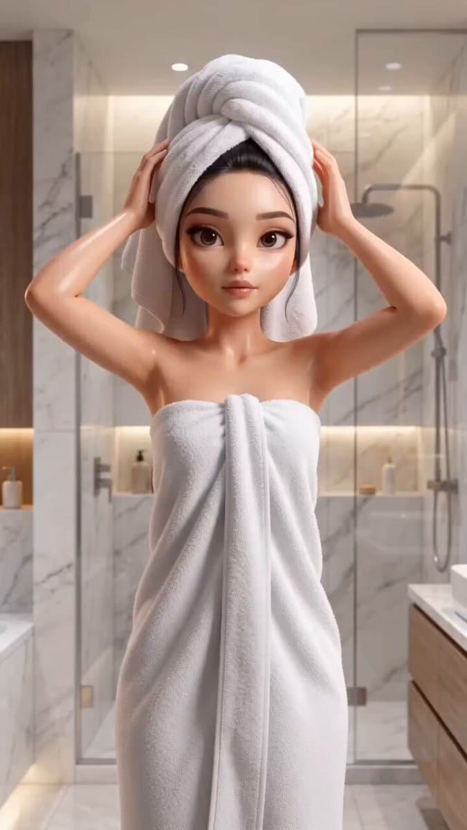 皮克斯风格美妆日常动画