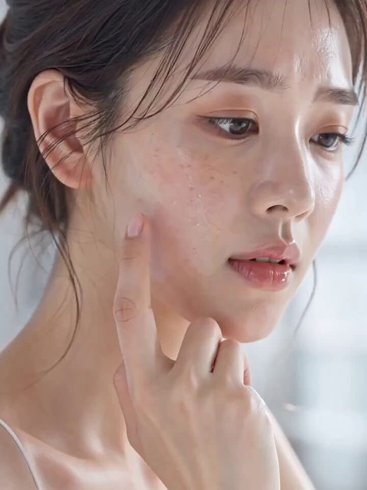 “水光肌” 美容精华液广告