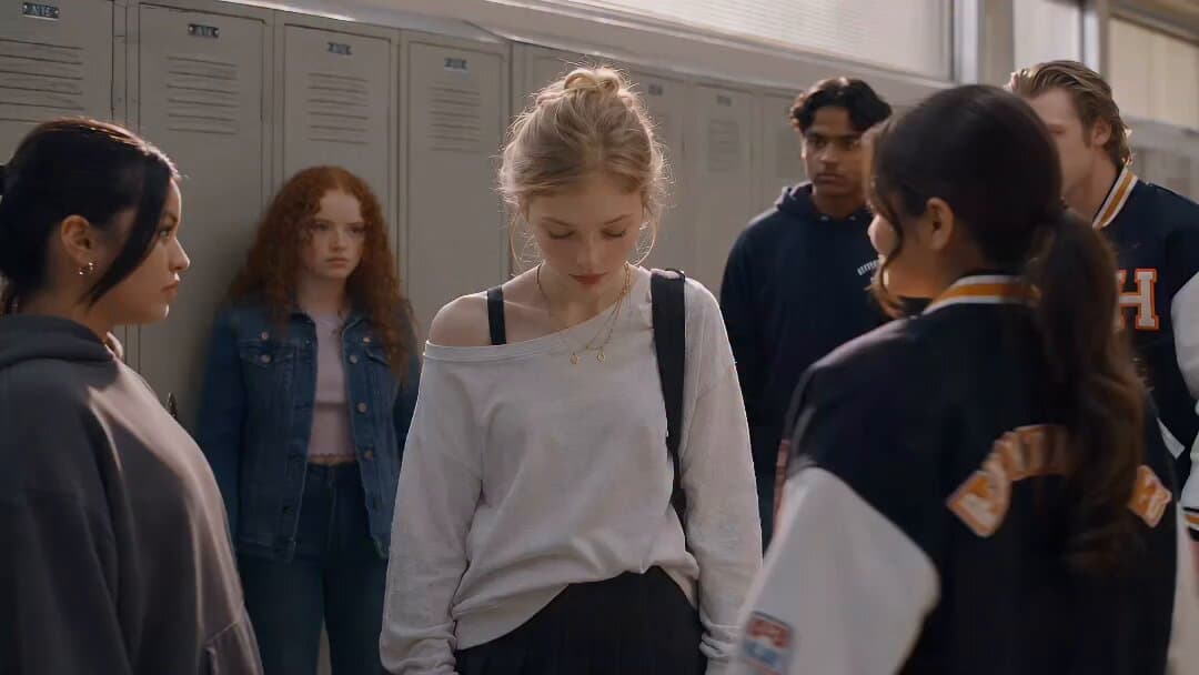 Blonde Student Unleashes Superpowers in a High School Hallway