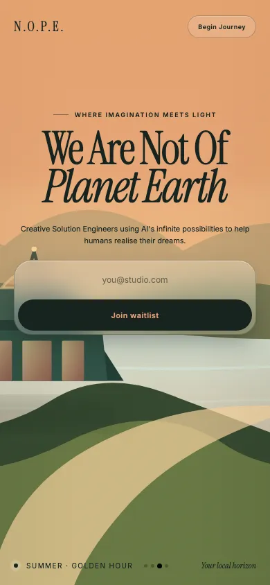 模型生成 UI 的手机截图