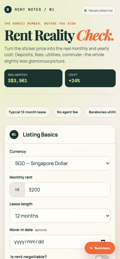 模型生成 UI 的手机截图
