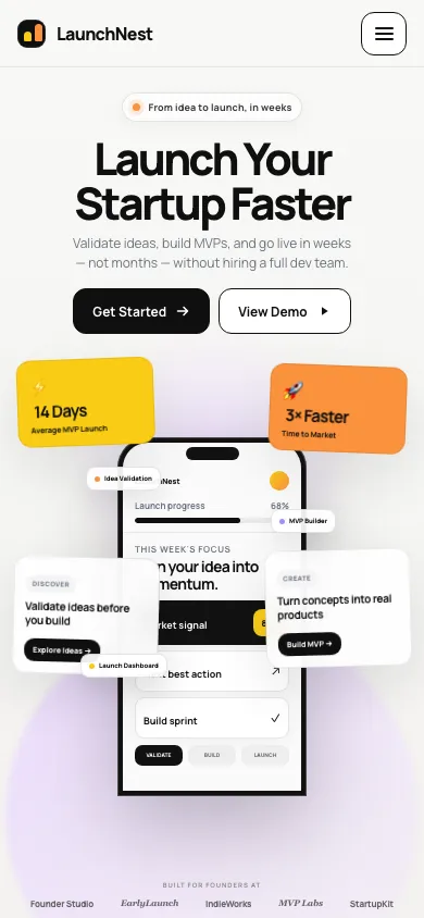 模型生成 UI 的手机截图
