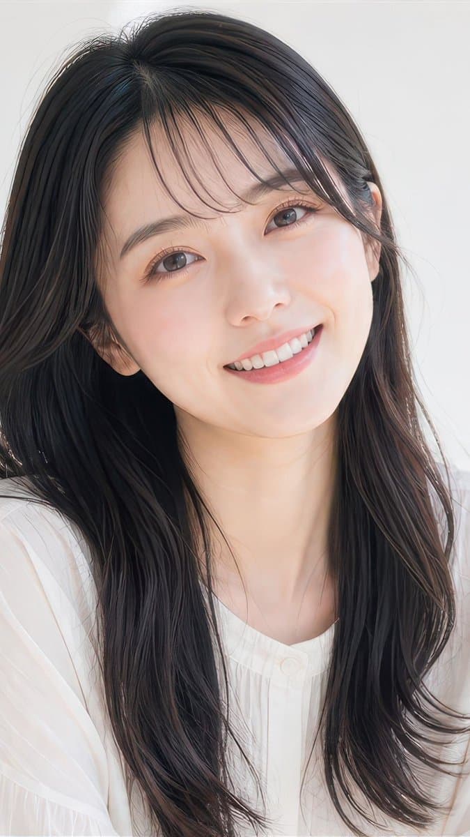 干净的高调美妆肖像
