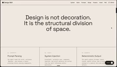 AI Coding Detemplatization Skill Landing Page