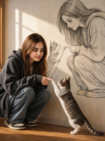 Fusion of Reality and Comic Mural