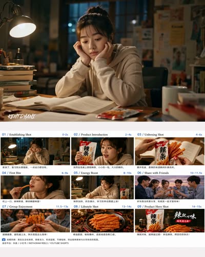 Realistic Chinese Latiao Commercial Advertisement