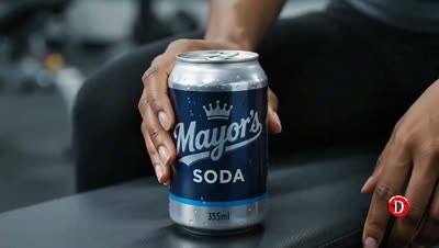 High-Energy Fitness Soda Advertisement
