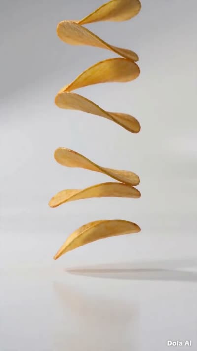 定格动画：薯片堆叠