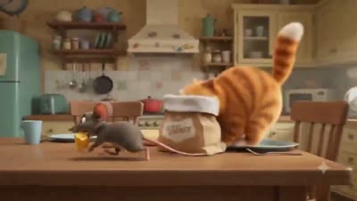 滑稽风格猫鼠动画