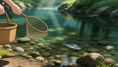 Ghibli-Style Forest Cooking Animation