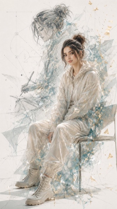 美术编辑肖像插画