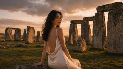 Ultra-Realistic Cinematic Stonehenge Portrait