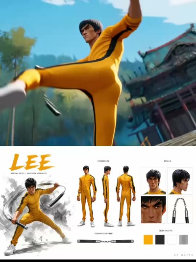 Cinematic Anime Martial Arts Training Ground