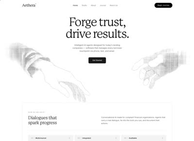 Claude + Fable：Aethera Fintech 落地页