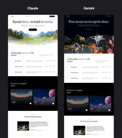 Claude + Nano Banana + Kling Animated Website