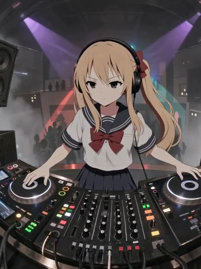 Anime DJ Girl Club Performance