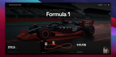 Gemini Formula 1 Dynamic Data Dashboard