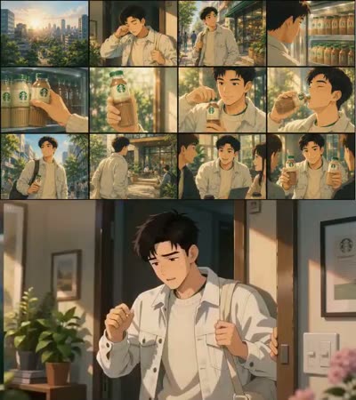 Ghibli-Style Starbucks Ad